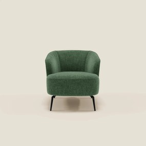 Renoa Poltroncina dall'eleganza moderna in tessuto smacchiabile T24 verde oliva