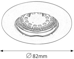 Rabalux 1163 - SET 3xLED Lampada da incasso LITE 3xGU10/3W/230V