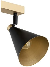 Argon 7147 - Faretto LUCINDA 2xE14/7W/230V nero/oro