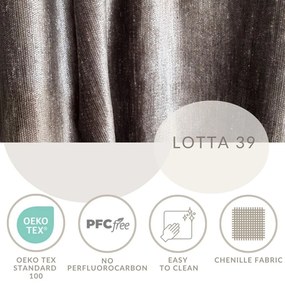 Letto matrimoniale imbottito marrone con spazio contenitivo e rete 180x200 cm Aruba L - Maison de Rêve