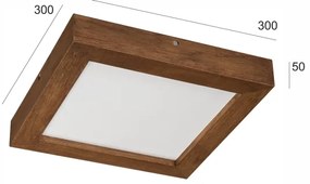 Brilagi-Luce LED dimmerabile WOODY FRAME LED/24W/230V quercia 30x30 cm IP44 + +TC