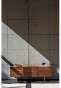 Mobile TV marrone in noce massiccio 180x65x45 cm Fawn – Gazzda