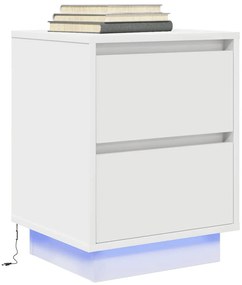 Comodino Con Luci A Led Bianco 38x34x50 Cm /