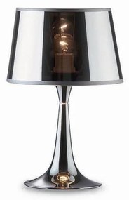 Ideal Lux - Lampada da tavolo LONDON 1xE27/60W/230V cromo lucido