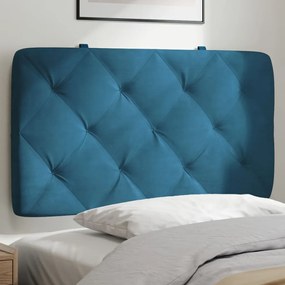 Cuscino Testiera Blu 80 Cm İn Velluto /