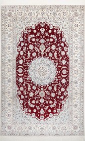 Nain Tappeto 160x240 Rosso (Iran) Annodato A Mano