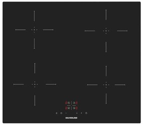 Piano cottura induzione 4 zone L 59 cm IH5445B01 SILVERLINE nero