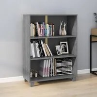 Libreria Grigio Scuro 85 x 35 x 112 cm Legno Massello di Pino