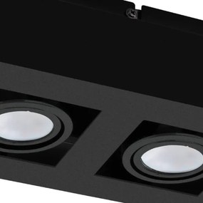 Eglo 31063 - Faretto LED MENDOZA 2xLED/4,7W/230V 3000K nero