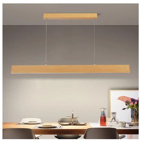 Brilagi - Sospensione LED dimmerabile su cavo SLIMLINE LED/40W/230V 3000-6000K finitura rovere + telecomando