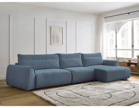 Divano angolare blu Aden – Bobochic Paris