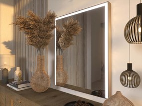 Specchio LED in cornice per bagno M2