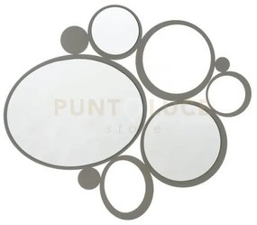 Specchio bubbles fango in ferro 90x79hcm