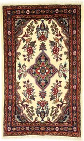 Hamedan Tappeto 90x60 Beige (Iran) Annodato A Mano