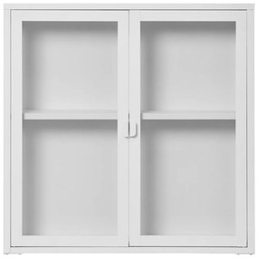 Vetrina da appendere in metallo bianco 80x80 cm Brisbane - House Nordic