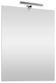 Specchio LED 50x70 cm reversibile con illuminazione naturale