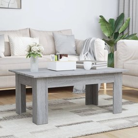 Tavolino Da Salotto Grigio Sonoma 100x60x42cm Legno Multistrato /