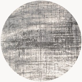 Tappeto rotondo jacquard lavabile da interno-esterno Griff