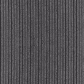 Divano angolare grigio allungabile/con contenitore (con composizione variabile) con rivestimento in velluto a coste Luma – Ropez