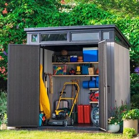 Casetta Da Giardino In Resina 214x218x226H Cm Artisan 7x7 Grigio Keter