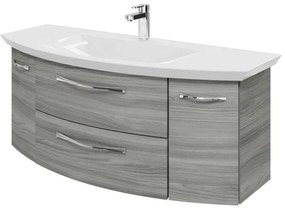 Mobile da bagno sospeso sotto lavabo L 119 x H 48 x P 46.2 cm grigio, 2 cassetti, 2 ante PELIPAL Cassca
