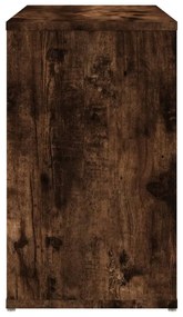 Mobiletto laterale rovere fumo 60x30x50 cm in legno multistrato