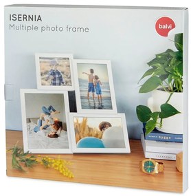 Cornice bianca per 4 foto Isernia - Balvi
