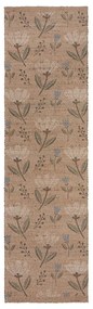 Passatoia di colore naturale in misto iuta tessuta a mano 60x230 cm Arriana – Flair Rugs
