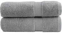 Asciugamani da Bagno 2 pz Grigi 100x150 cm 600gsm 100% Cotone 137311