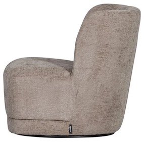 Poltrona in velluto marrone chiaro Atty - WOOOD