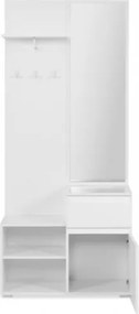 Mobile ingresso Image41B bianco con specchio