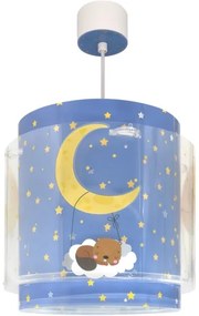 Dalber 76632 - Lampadario per bambini MOON DREAMS 1xE27/15W/230V blu