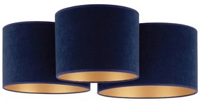 Duolla - Plafoniera ROLLER TRIO 3xE27/60W/230V blu