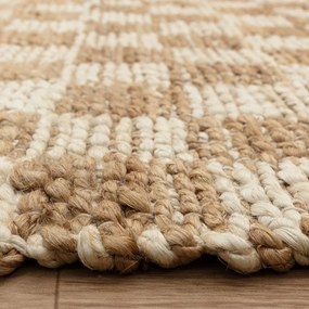 Tappeto in juta bifacciale e tessuto a mano colore naturale 120x170 cm Naturi Natural - Asiatic Carpets