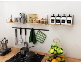 Mensola 45x16 cm quercia/oro