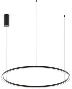 Sospensione led hoop nera 60w 9000lm cct 120x120x150cm led-hoop-s12...