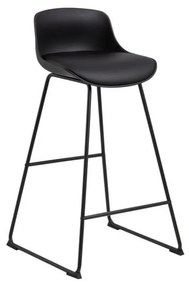 Sgabello da bar nero (altezza della seduta 76 cm) Tina – Actona