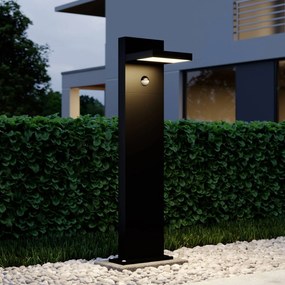 Lampioncino Silvan Lucande, Nero, Alluminio, Moderno, Lampada LED da esterni