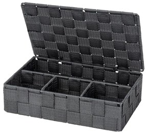 WENKO 24223100 - Cestino ADRIA 26x17 cm grigio/antracite