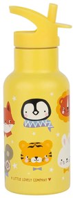 A Little Lovely Company - borraccia in acciaio inox, 350 ml - amici animali