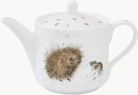 Teiera in Fine Bone China Hedgehog & Mouse