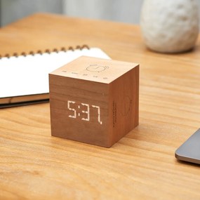 Sveglia in legno di ciliegio Cube Plus - Gingko