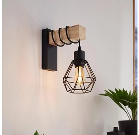 Eglo 44078 - Lampada da parete TOWNSHEND 1xE27/60W/230V