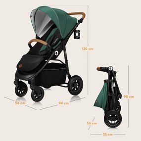 Lionelo - Passeggino sportivo NATT Verde smeraldo