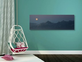 Quadro su tela – Luna piena sopra le montagne