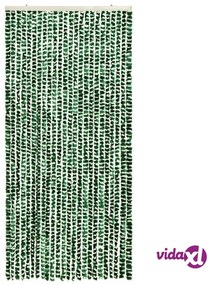 vidaXL Zanzariera Verde e Bianco 100x220 cm Ciniglia