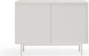 Cassettiera bassa bianca effetto rovere 108x80 cm Sierra - Teulat