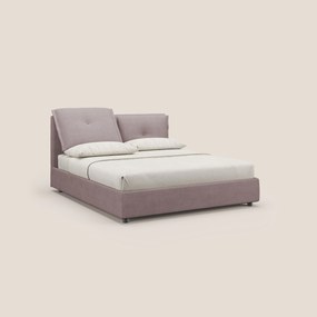 Travis letto contenitore con cuscini mobili trapuntati in tessuto impermeabile T02 rosa
