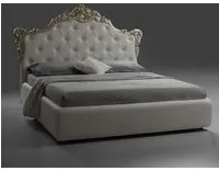 Letto matrimoniale con contenitore Savoia colore bianco