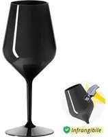 Calice vino in tritan 470 ml nero